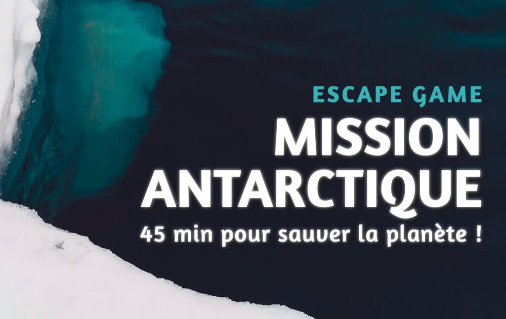 Bannière Escape Game "Mission Antarctique" du Réseau Lecture publique de Craon