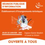 Réunion publique d'information - Etablissement d'Enseignements Artistique